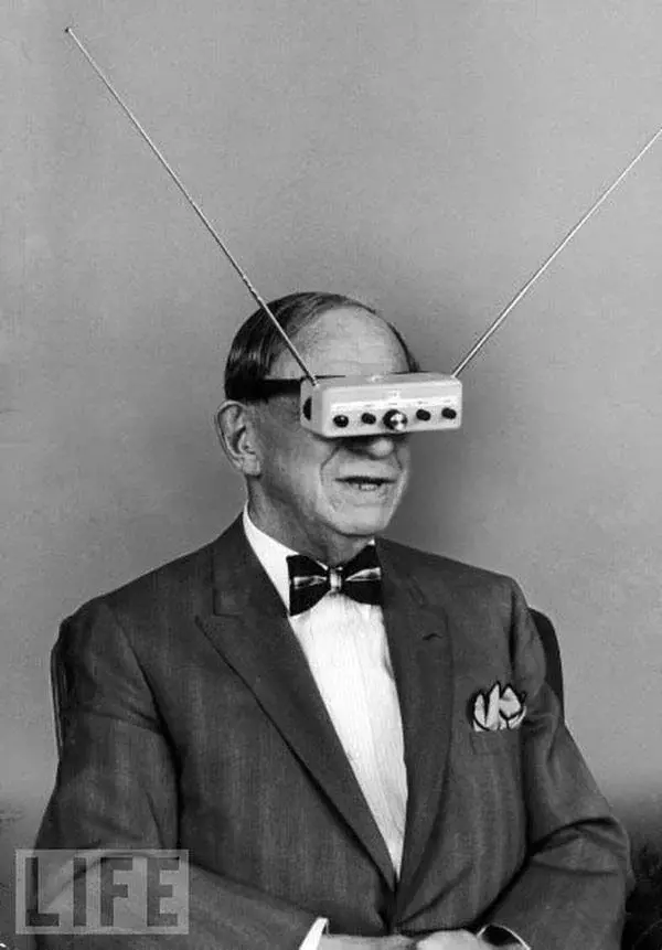 Inventor Hugo Gernsback models