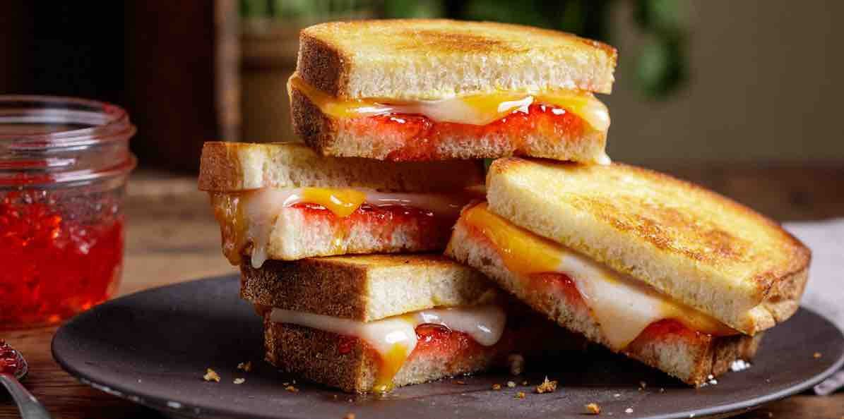grilled cheese and jam