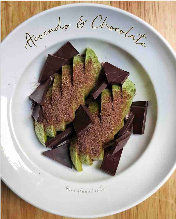 chocolate and avocado