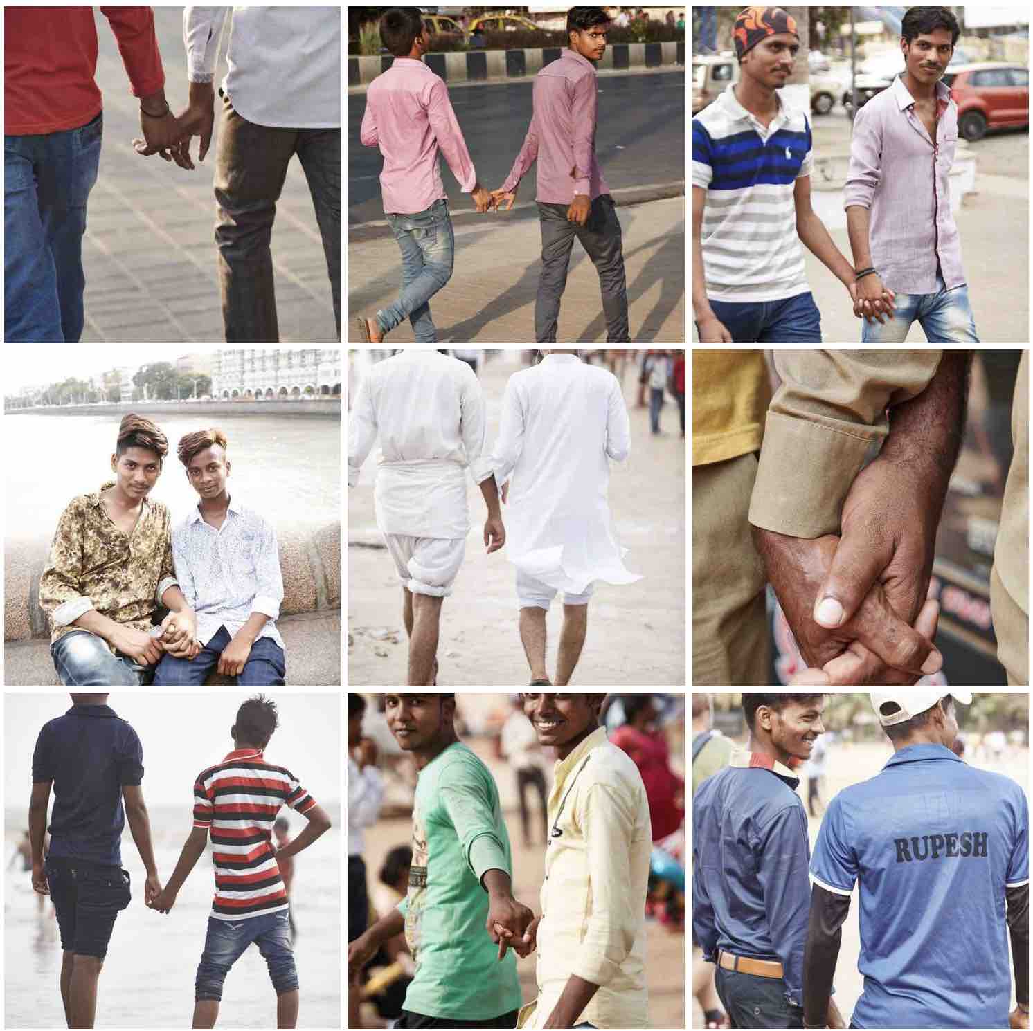 why Indian men hold hands