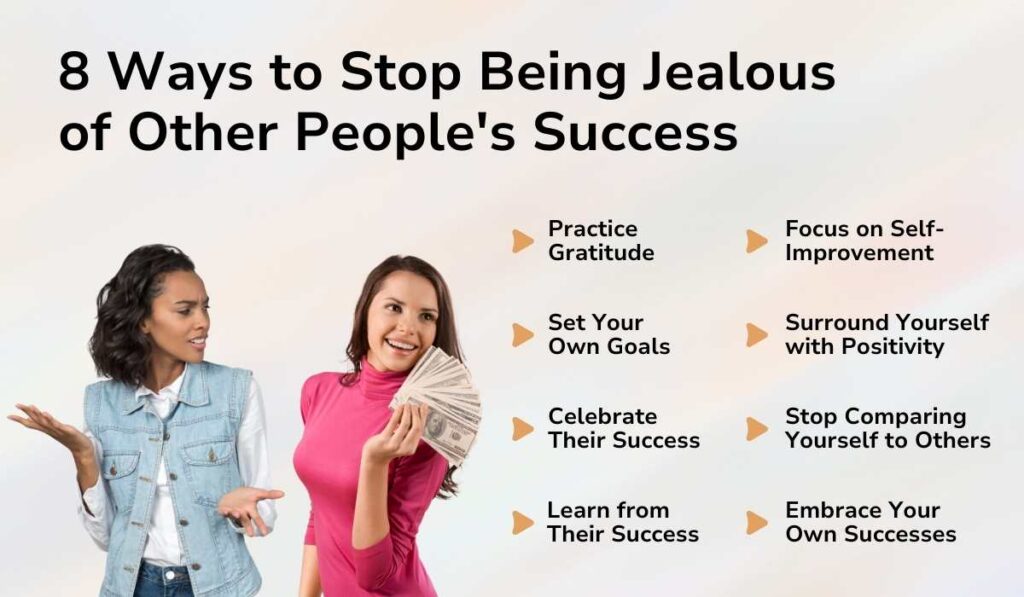 Infographic on: How to Stop Being Jealous of Others’ Success?