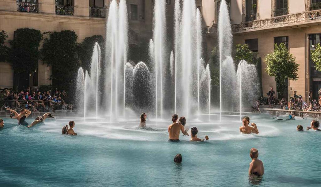 dont swim in fountains in italy