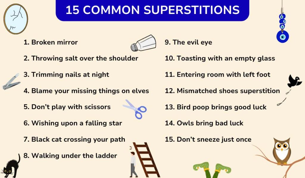 Infographic: 15 Most Common Superstitious Beliefs From Around The World