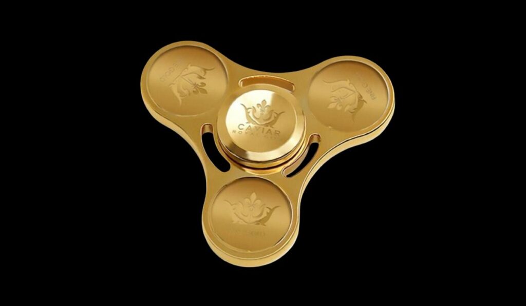 Gold fidget spinner-Stupidly Expensive Things