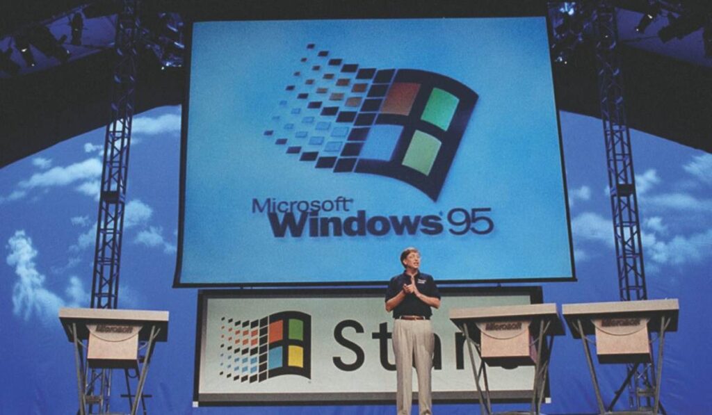 Windows 95 launched in the 90s